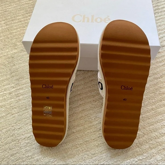 NWT Chloe Woody suede slippers size 10 - Picture 16 of 16